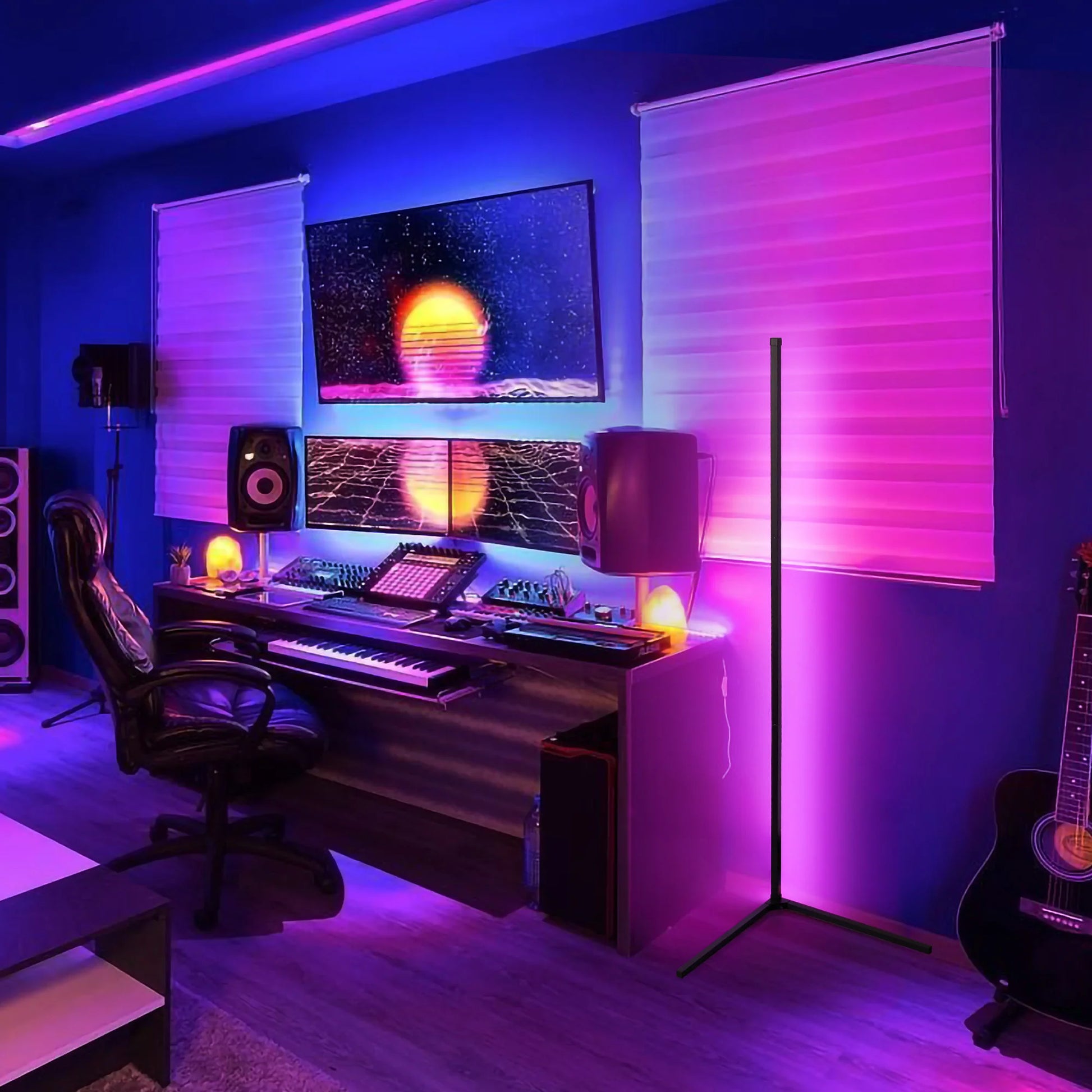 "AuraCorner RGB Floor Lamp – Create the Perfect Vibe Instantly"